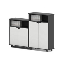 Meubles de bureau en bois, en MDF, personnalisés, à 2 portes, armoires de rangement pour bureau, usine chinoise