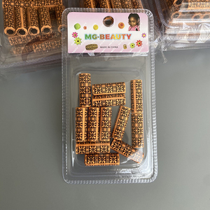 Venta al por mayor de adornos decorativos <span class=keywords><strong>para</strong></span> rastas, anillos <span class=keywords><strong>para</strong></span> el cabello, cuentas de barril con patrón, de plástico, 12 unidades/caja, cuentas <span class=keywords><strong>para</strong></span> rastas <span class=keywords><strong>para</strong></span> accesorios de cabello - Product Image 1