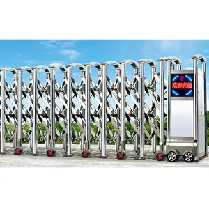 China manufacturer aotu folding extendable fence accordion retractable gate