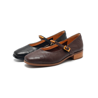 Chaussures Mary Jane vintage à bout carré pour femmes, talons bas, légères, respirantes, tendance mode printemps été automne
