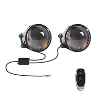 Système de phares de voiture Kaidengzhe 12V-36V Dynamics 7 modes avec télécommande, yeux de démon, yeux de diable, autres accessoires d'éclairage automobile