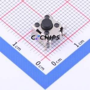 TS-1005BF-AR05026 Tactile Switch SMD Switch Single Pole Single Throw Round Button 2.6N Horizontal Mount - Product Image 1
