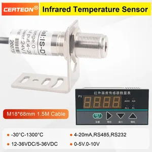 Độ chính xác cao <span class=keywords><strong>Mini</strong></span> 68mm IR Temp cảm biến thăm dò không tiếp xúc ABS Vật liệu <span class=keywords><strong>Transmitter</strong></span> hỗ trợ ODM RS-485 0-600 ℃ CK-DT-A mô hình - Product Image 4