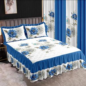Parure de lit 7 pièces For America Designs, taille King, 100 % polyester, imprimé floral de luxe - Product Image 5