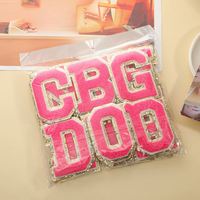 Lettres thermocollantes en chenille 8CM A-Z, lettres alphabet à paillettes pour sacs, vêtements, serviettes, patchs thermocollants en chenille pour homme et femme