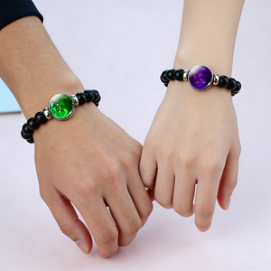 Unisex Sterrenbaan Armband - Zwarte Glasstenen Kraal Armband Astrologie Sieraden, Cadeau voor Verjaardag, Lente Zomer Collectie - Product Image 6