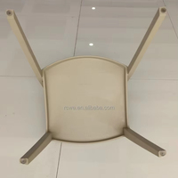 Chaises de salle à manger modernes, empilables, imperméables, portables, légères, en plastique, pour la maison, pour le salon, RW PP-A27