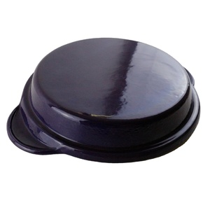 Poêle en <span class=keywords><strong>fonte</strong></span> émaillée avec surface ondulée, deux poignées, idéale pour griller, servir, <span class=keywords><strong>nettoyage</strong></span> facile - Product Image 6