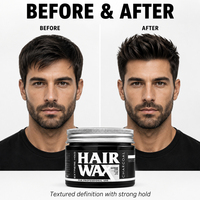 Cire capillaire au charbon actif à marque privée, logo personnalisé, tenue forte, fini mat, cire texturisante pour salons de coiffure et marques de coiffure