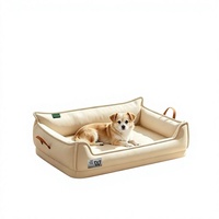Lit pour chat et chien imperméable et résistant à l'urine, tente pour animaux de compagnie en cattail, canapé pour animaux de compagnie amovible et lavable, matelas de couchage toutes saisons