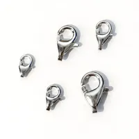 Vente en gros de fermoirs en argent 925 plaqué or 18 carats, anti-allergie, pour collier/bracelet, réparation de bijoux DIY, artisanat