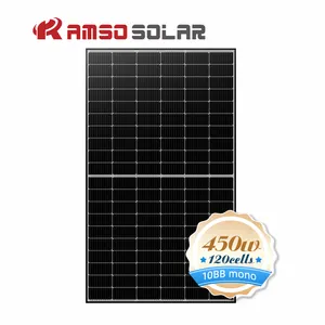 Shingeld黑色太阳能Pannelli 300W 400W 450W Solarie 500w Placa家用太阳能