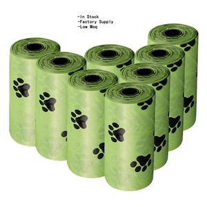 Sacs à déjections canines en plastique vert, écologiques, avec support de fixation pour laisse, pour chiens - Product Image 4