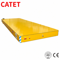 Chariot électrique sans rail de 32 tonnes pour intérieur, chariot à profil bas personnalisé avec télécommande pour le transport de marchandises lourdes en usine