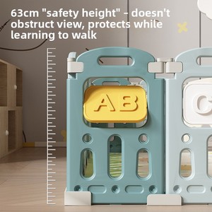 Parc de jeu pliable pour bébé avec barrière de sécurité, balançoire et tapis d'éveil - Aire de jeu portable intérieure/extérieure pour bébés et tout-petits - Product Image 3