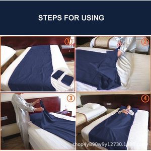 Sac de couchage Woqi bleu marine rectangulaire, enveloppe en nylon 930g, respirant, léger, portable, pour adultes, camping, voyage - Product Image 5