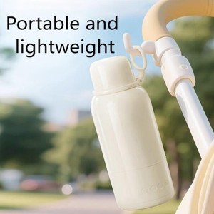 Mini bouilloire sans fil portable 500ml bouilloire de voiture de voyage en acier inoxydable tasse d'eau bouillante sans BPA avec protection sèche - Product Image 6