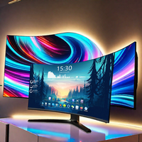 Moniteur incurvé pour PC Rebekah Factory 27/34 pouces, moniteur de jeu pour ordinateur IPS, 1K/2K/3K 144/165/180Hz, moniteurs de jeu LED LCD