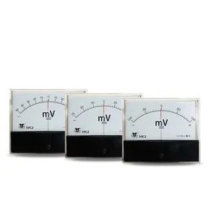 YT正および負のミリ電圧計50mv双方向75mv100mvポインター小電圧計59C2DC電圧計