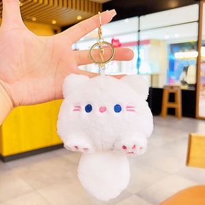 Porte-clés pendentif sac d'école chat mignon et adorable, vente en gros, poupée en peluche, petit cadeau pour couple, pour achat en gros - Product Image 5