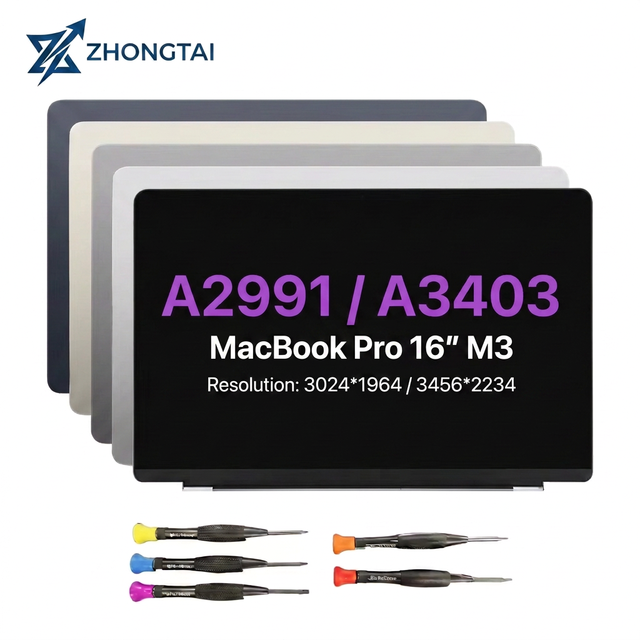 Brand New M3 Pro Max A2991 LCD Screen Display for MacBook Pro 16" Panel 2023 Year Replacement