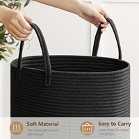 Léger luxe nordique Style simple ménage vêtements sales panier de rangement pour le linge changer les vêtements panier à jouets panier de rangement tissé