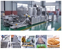 Nouvelle ligne de friture entièrement automatique SK en acier inoxydable SUS304 certifiée CE ISO9001 pour chips de maïs, Doritos, Bugles et Nachos, garantie 1 an