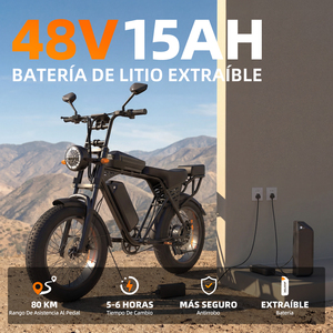 จักรยานไฮบริดบราซิลรุ่นอัพเกรด 750W 48V แบตเตอรี่ลิเธียม มอเตอร์ไร้แปรงถ่าน ดิสก์เบรก จักรยานอ้วน City X5(BR) มอเตอร์ฮับหลัง ให้พลังงาน - Product Image 1