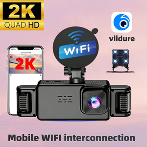 Cámara <span class=keywords><strong>para</strong></span> Vehículo 2K <span class=keywords><strong>de</strong></span> 5 Canales, Quad HD 360 °   Cámara <span class=keywords><strong>de</strong></span> Visión Panorámica Delantera, Trasera, Izquierda, Derecha e Interior <span class=keywords><strong>para</strong></span> Automóvil, <span class=keywords><strong>Pantalla</strong></span> <span class=keywords><strong>de</strong></span> 2.0 Pulgadas - Product Image 4