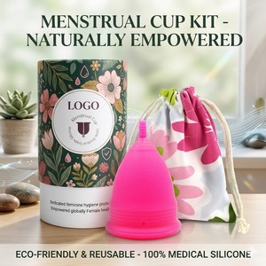 Coupe menstruelle en silicone de qualité médicale Furuize, coupe menstruelle réutilisable, hygiène féminine écologique, coupe menstruelle OEM, logo personnalisé - Product Image 1
