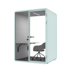 Factory Direct Acoustic Office Pod White Soundproof Booth Private Telephone Cabin with Ventilation System - Product Image 4