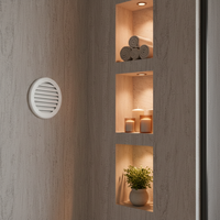 Diseño Moderno de Rejilla de Aluminio para Ventanas con Persianas de Aire Acondicionado y Aberturas Circulares de Ventilación para Talleres y Almacenes