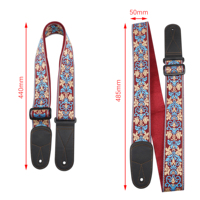 Personality High-grade Canvas Guitar Strap Adjustable Musical Instrument Strap Accessories for Bass Electric and Acoustic Guitar