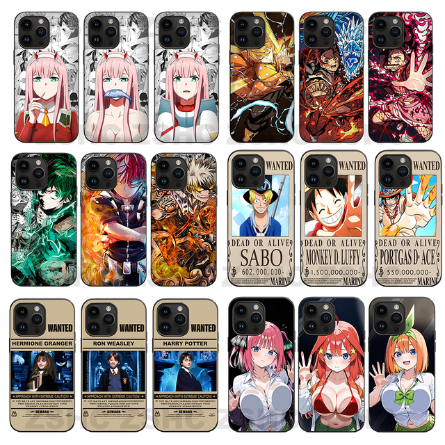 Wholesale 200+ Designs Cute Anime Phone case Eco Friendly UV Printed Shockproof 3D Lenticular Phone Cases