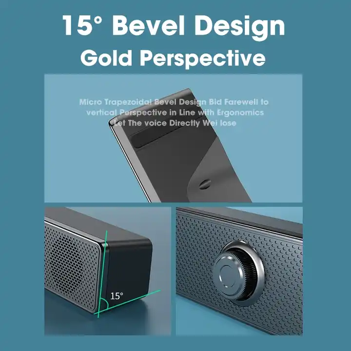 Wireless Sound bar Wired  Soundbar USB Powered Computer Speakers Desktop Soundbar for TV Pc Laptop Gaming Home Theater