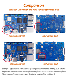 Nueva caja acrílica Orange Pi 3B, carcasa transparente, enfriador pasivo activo, ventilador de refrigeración opcional, disipador térmico de aluminio para Orange Pi 3B - Product Image 3