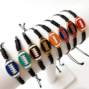 Pulsera Trenzada de Fútbol Ruso de Moda, Serie Deportiva, Pulsera de Fútbol Americano, Pulsera de Amistad <span class=keywords><strong>para</strong></span> Parejas, Ajustable - Product Image 1