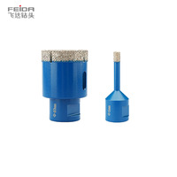 Brocas de Diamante para Perforación de Porcelana, Cerámica y Mármol, de Alta Calidad, con Recubrimiento al Vacío, Marca FEIDA