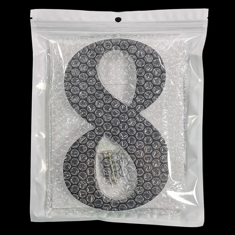 New designs Acrylic Home Decor 8 Inch Black modern floating house number hotel door room number