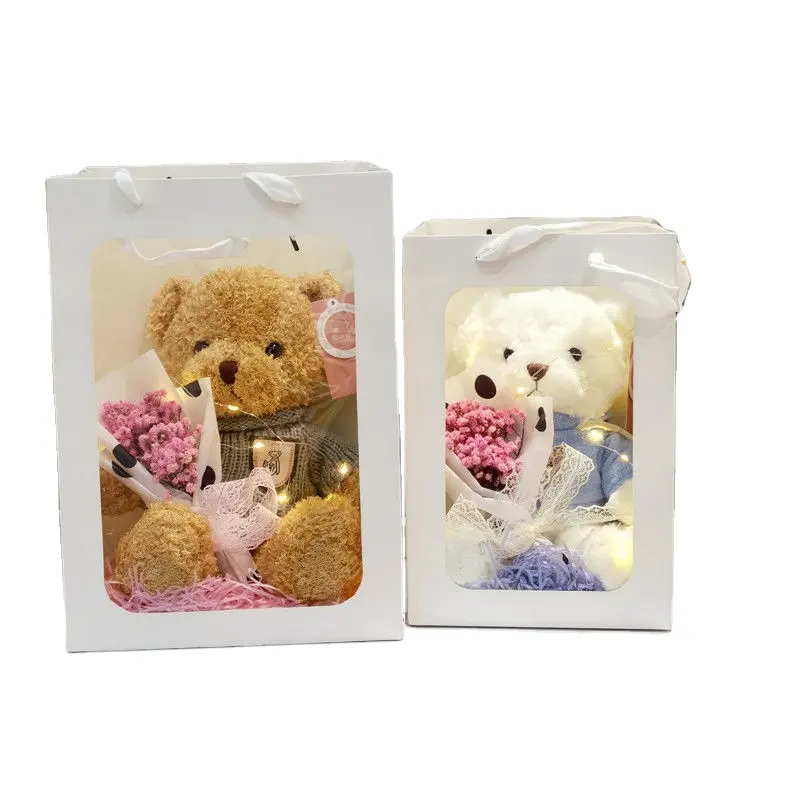 Sweater Teddy Bear Gift Toy Boutique Gift Box T-Shirt Bear Plush Toy Custom Girl Birthday Valentine's Day Gift Claw Machine Doll