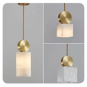 New Nordic <strong>Fancy</strong> Home Decoration Modern Bedroom Marble square Led Pendant Light <strong>Lamp</strong> - Product Image 5