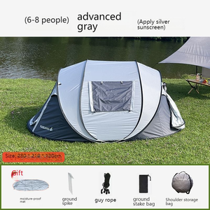 Tenda Gonfiabile a Doppio Strato Quick-Pitch <span class=keywords><strong>per</strong></span> Quattro Stagioni, Ventilazione a 360°, Protezione Solare, Impermeabile, Anti-Insetti, <span class=keywords><strong>per</strong></span> <span class=keywords><strong>Campeggio</strong></span> - Product Image 6