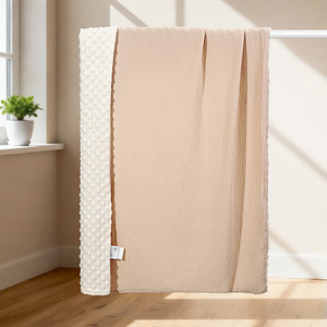 Couverture douce en mousseline <span class=keywords><strong>de</strong></span> <span class=keywords><strong>coton</strong></span> pour bébé, imprimé étoiles et lune, couverture d'emmaillotage en peluche Minky à pois pour nouveau-né, couette <span class=keywords><strong>de</strong></span> lit pour nourrisson, couverture <span class=keywords><strong>de</strong></span> poussette - Product Image 5