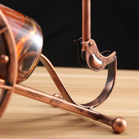 Porte-bouteille de vin artisanal en métal avec roue, présentoir pour table, restaurants, décoration intérieure