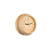 Accessoires de sauna en bois massif de pin moderne Wavetec, thermomètre-hygromètre, kit de douche avec seau, garantie 1 an, modèle sûr et fiable