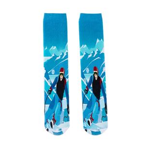 Chaussettes <span class=keywords><strong>de</strong></span> <span class=keywords><strong>ski</strong></span> en laine mérinos pour enfants, chaussettes thermiques <span class=keywords><strong>de</strong></span> patinage <span class=keywords><strong>de</strong></span> snowboard à la hauteur du genou-plusieurs modèles et couleurs pour garçons filles tout-petits - Product Image 4