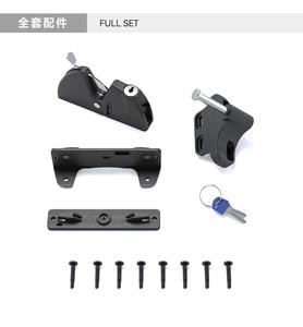 Verrou de clôture automatique OEM/ODM <span class=keywords><strong>pour</strong></span> extérieur, sécurisé avec clé, à double verrouillage latéral, divers types de serrures de clôture - Product Image 4