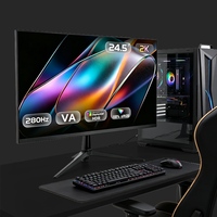 Écran de jeu compétitif 2026 pour PC, 24,5 pouces FHD 280Hz, écran plat pour gamer