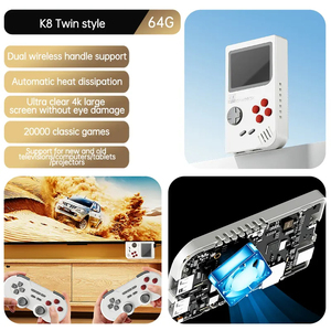 Trẻ Em Mới Món Quà 4K Trò Chơi Thanh K8 64GB Được Xây Dựng Trong 30000 Trò Chơi 35 <span class=keywords><strong>Top</strong></span> Trò Chơi Giả Lập 2.4G Bộ Điều Khiển Không Dây Cho Ps1 PSP - Product Image 6