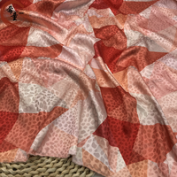 Brocade imprimé numérique italien 100% soie satin tissus polyester tela tissu jacquard tissu élastique en mousseline pour robe